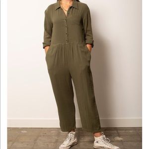 LACAUSA Odessa jumpsuit olive